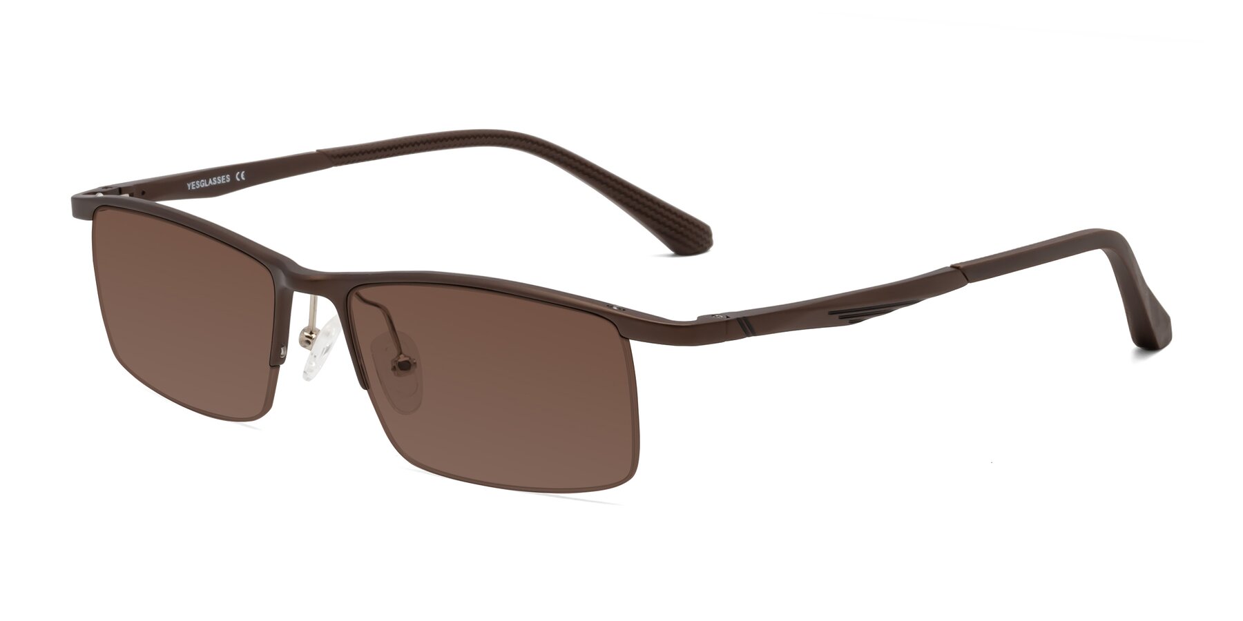 Angle of CX6236 in Coffee with Brown Tinted Lenses