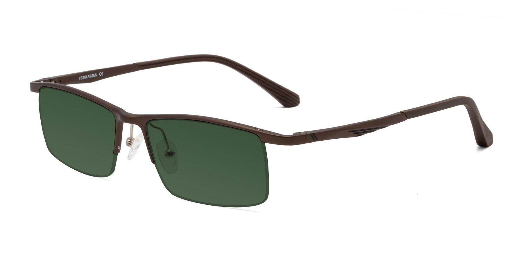 Angle of CX6236 in Coffee with Green Tinted Lenses