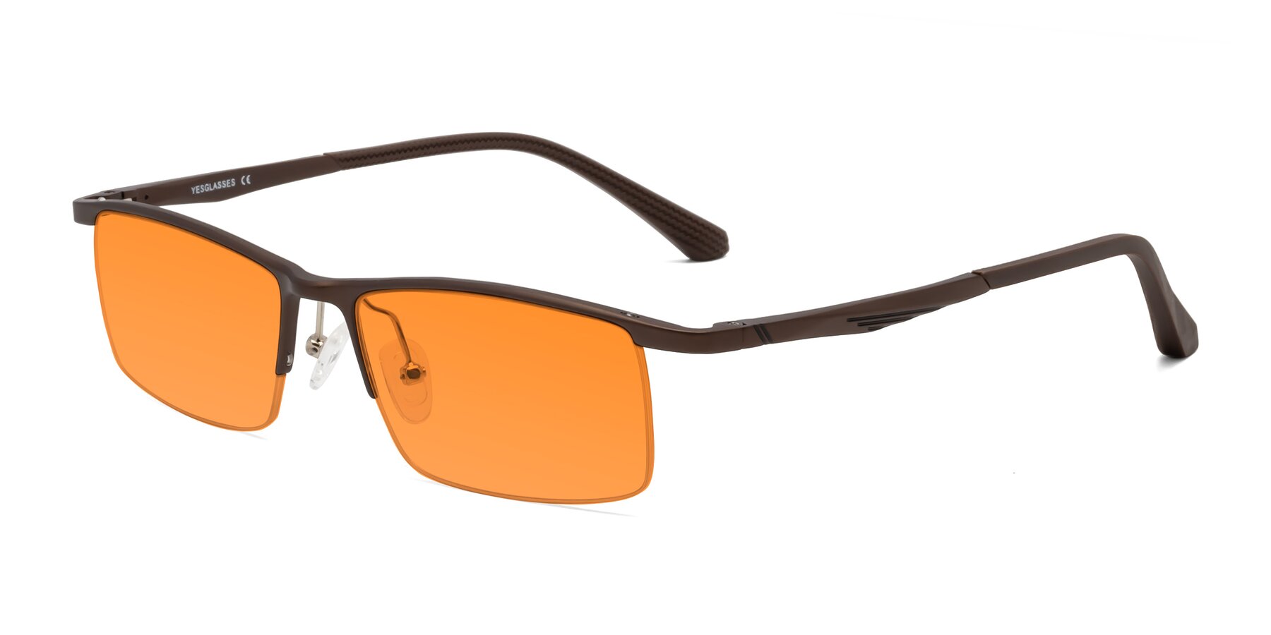 Angle of CX6236 in Coffee with Orange Tinted Lenses
