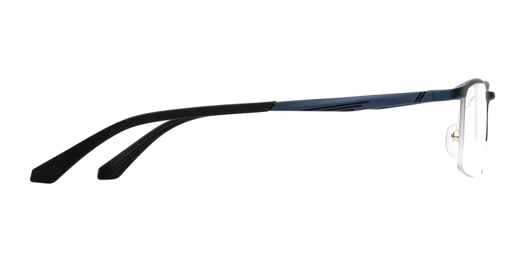 Side of CX6236 in Blue with Clear Eyeglass Lenses
