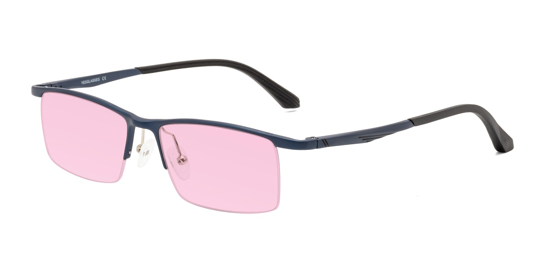 Angle of CX6236 in Blue with Light Pink Tinted Lenses