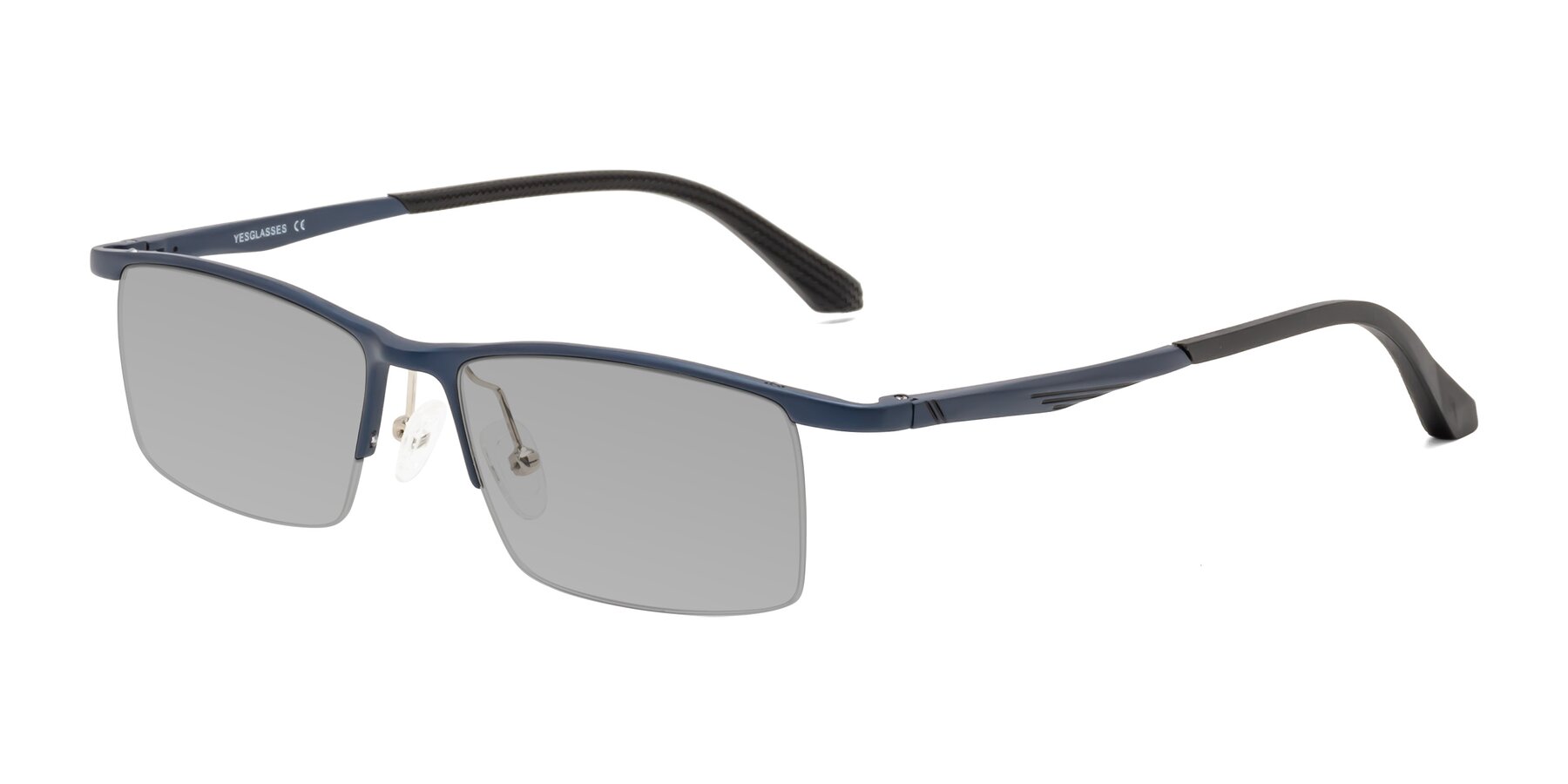 Angle of CX6236 in Blue with Light Gray Tinted Lenses