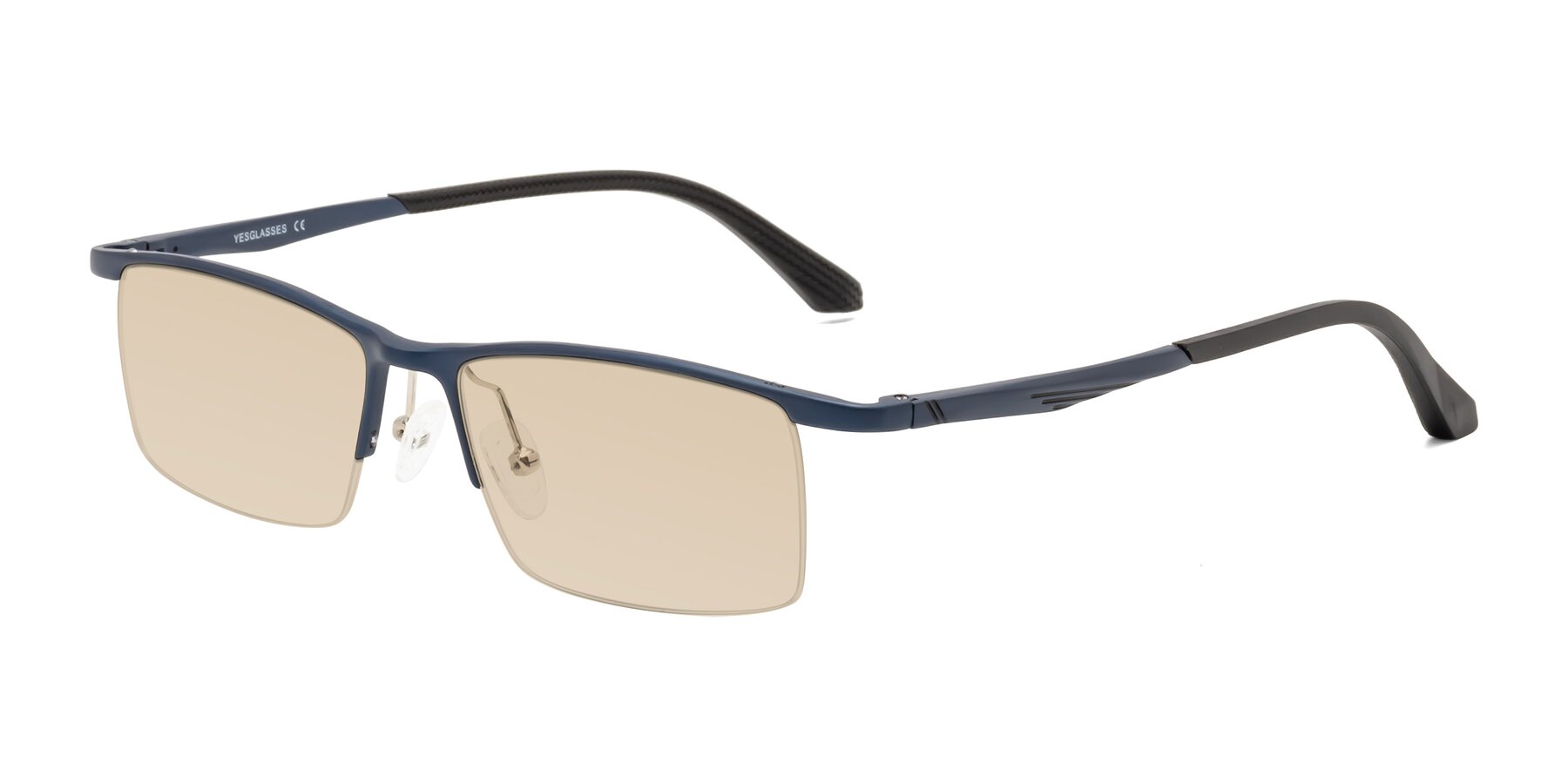 Angle of CX6236 in Blue with Light Brown Tinted Lenses