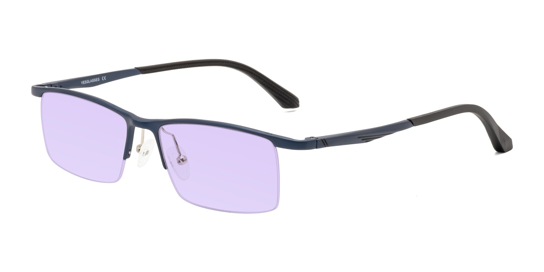 Angle of CX6236 in Blue with Light Purple Tinted Lenses