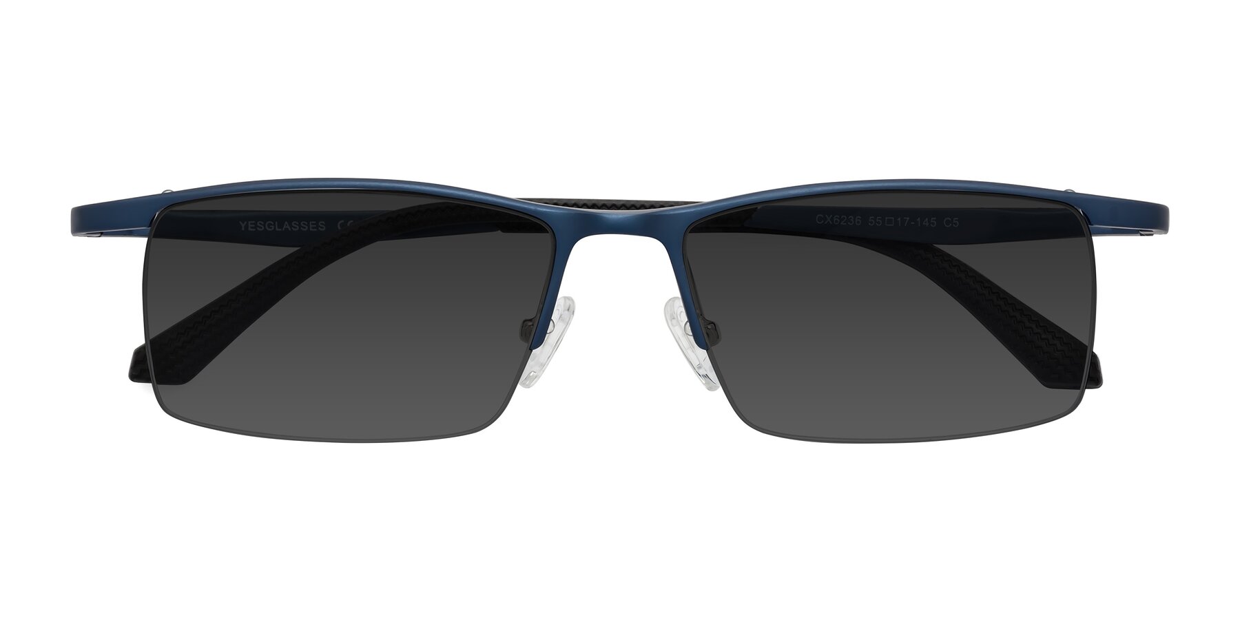 Folded Front of CX6236 in Blue with Gray Tinted Lenses