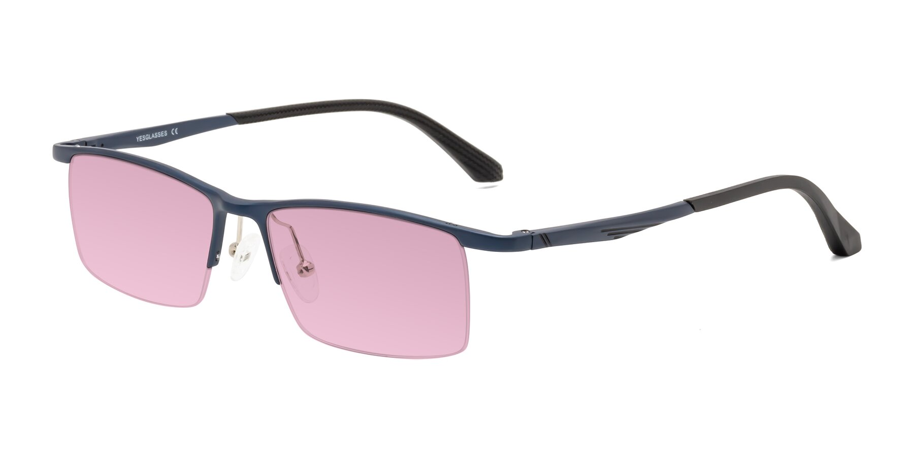 Angle of CX6236 in Blue with Light Wine Tinted Lenses