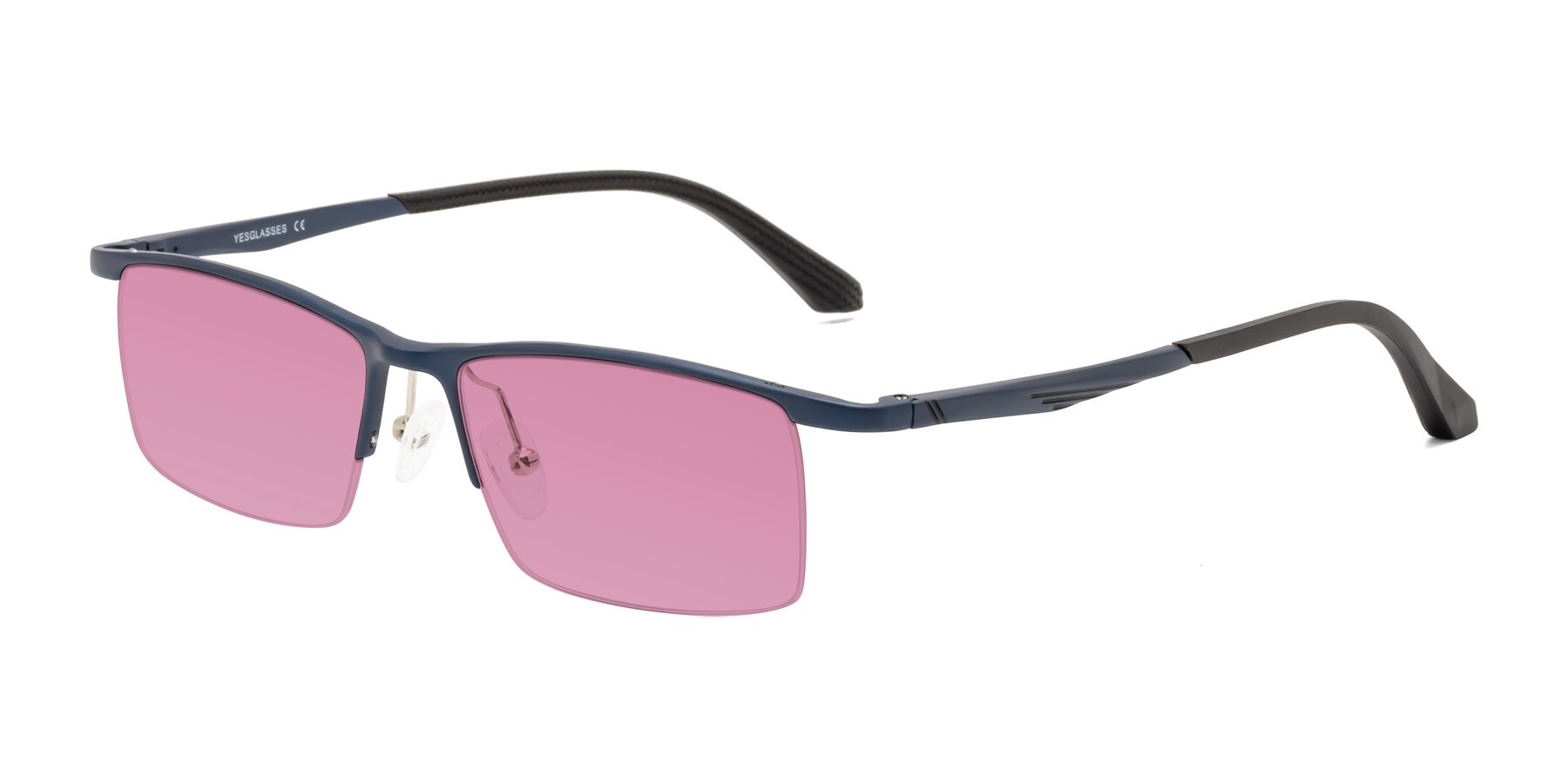 Angle of CX6236 in Blue with Medium Wine Tinted Lenses