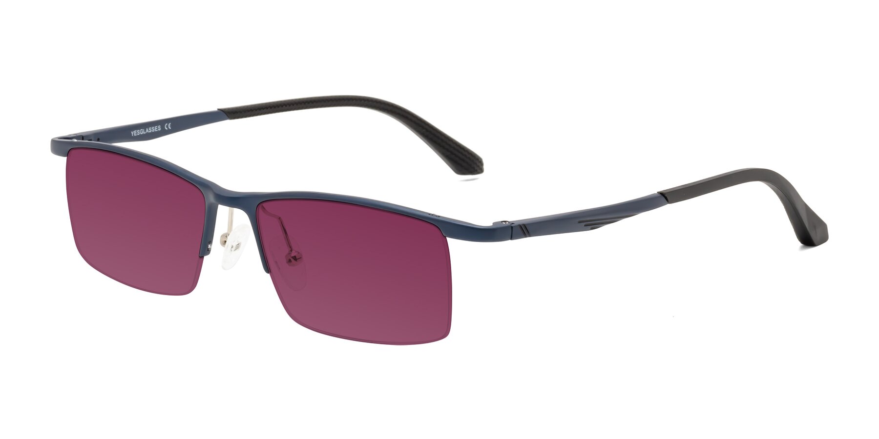 Angle of CX6236 in Blue with Wine Tinted Lenses
