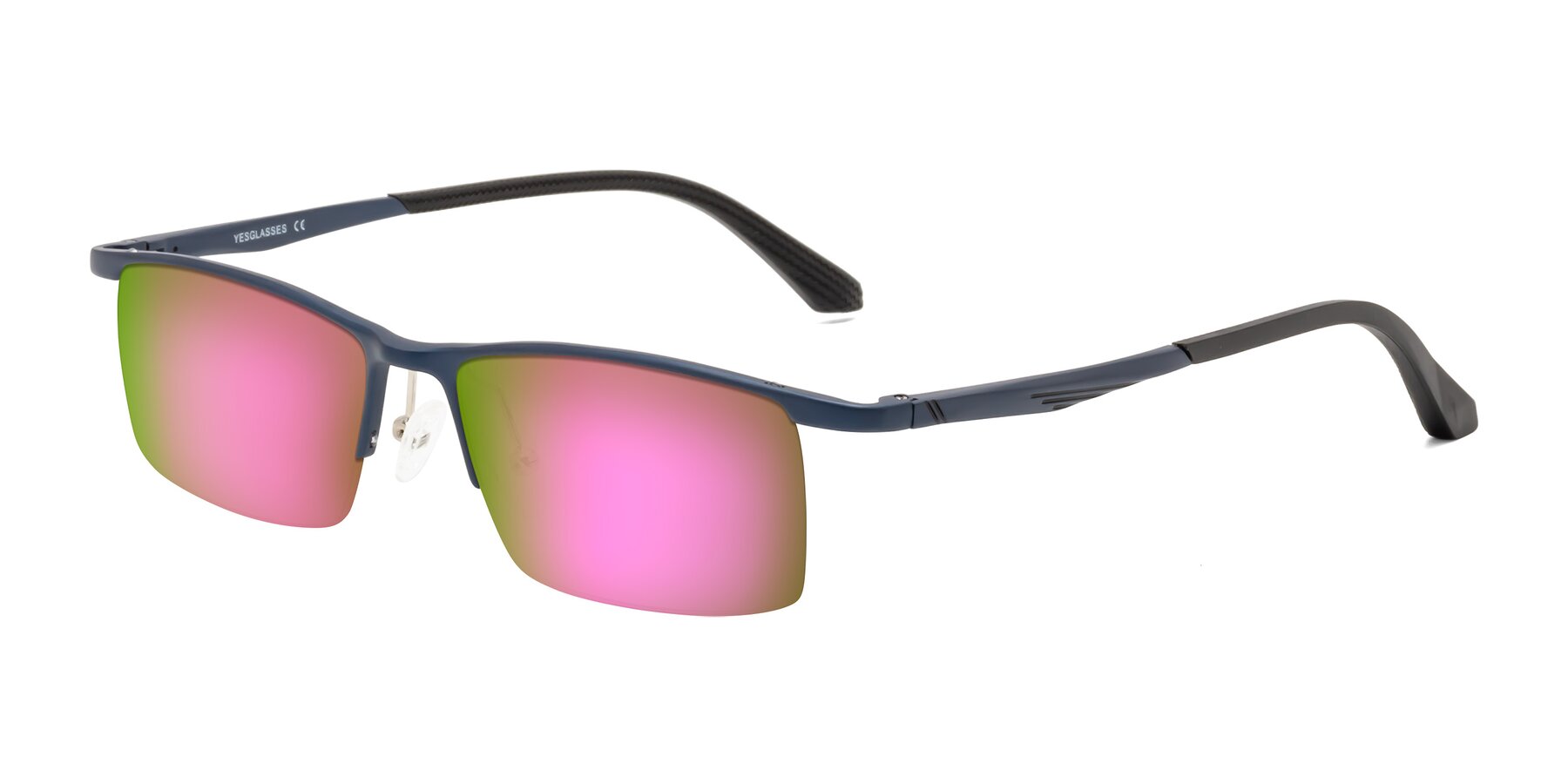 Angle of CX6236 in Blue with Pink Mirrored Lenses