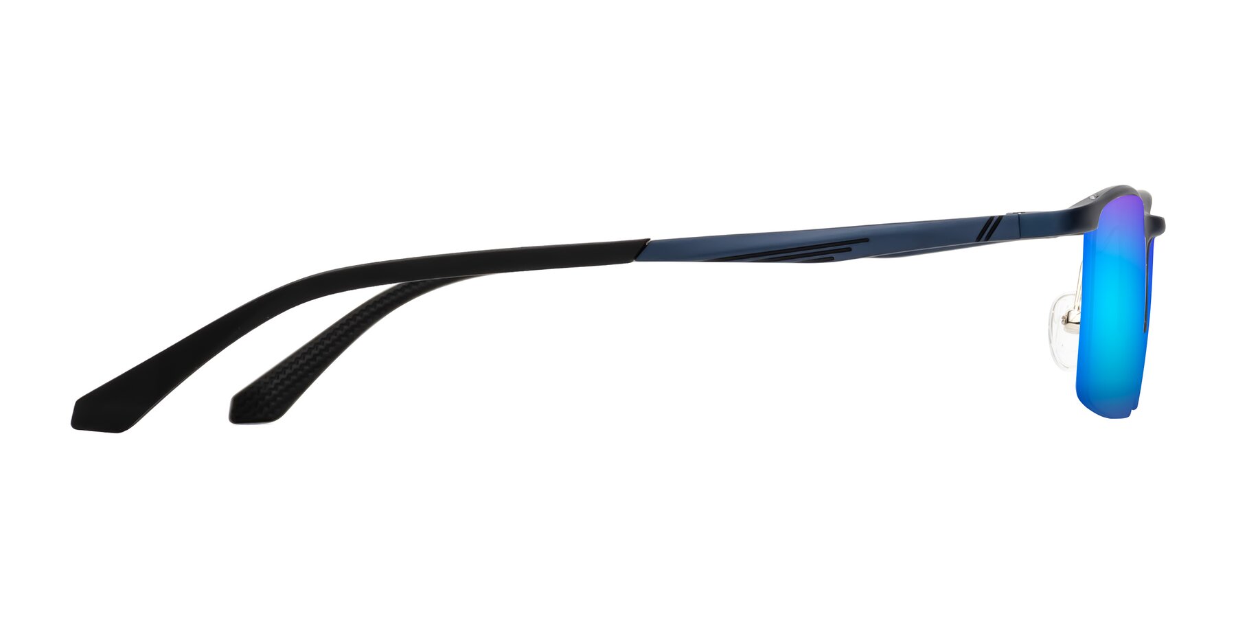 Side of CX6236 in Blue with Blue Mirrored Lenses