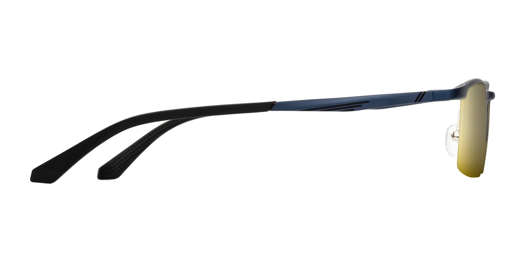 Side of CX6236 in Blue with Gold Mirrored Lenses