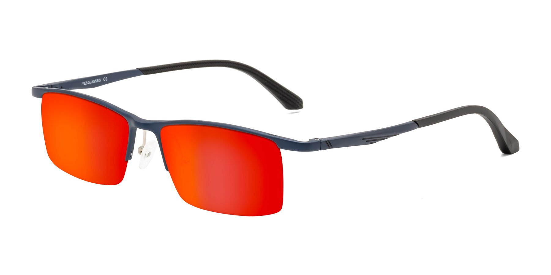 Angle of CX6236 in Blue with Red Gold Mirrored Lenses