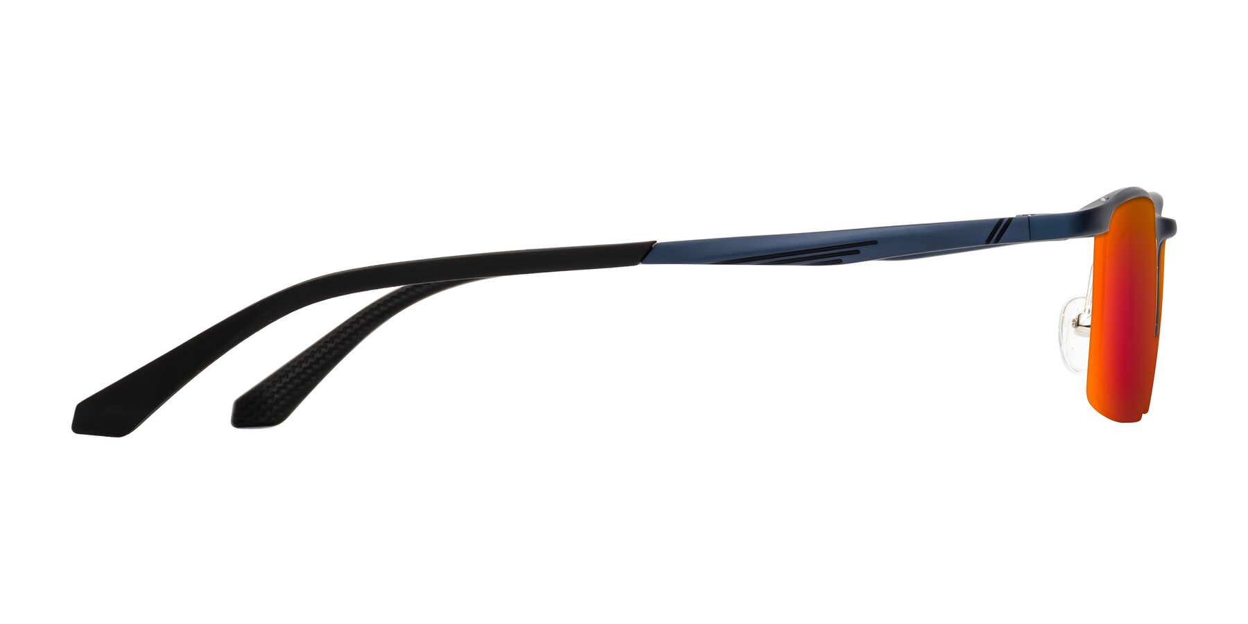 Side of CX6236 in Blue with Red Gold Mirrored Lenses