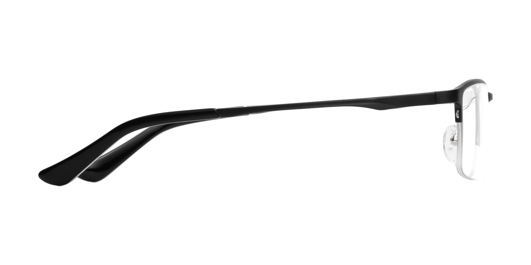 Side of CX6263 in Black with Clear Blue Light Blocking Lenses