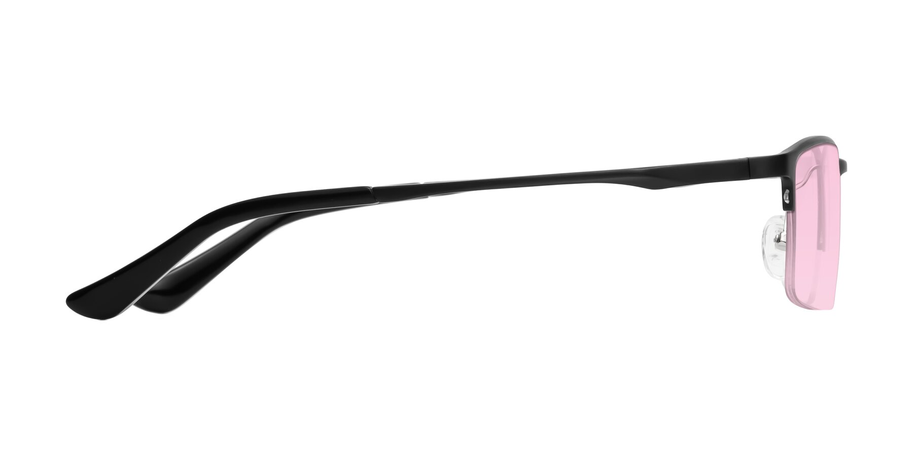 Side of CX6263 in Black with Light Pink Tinted Lenses