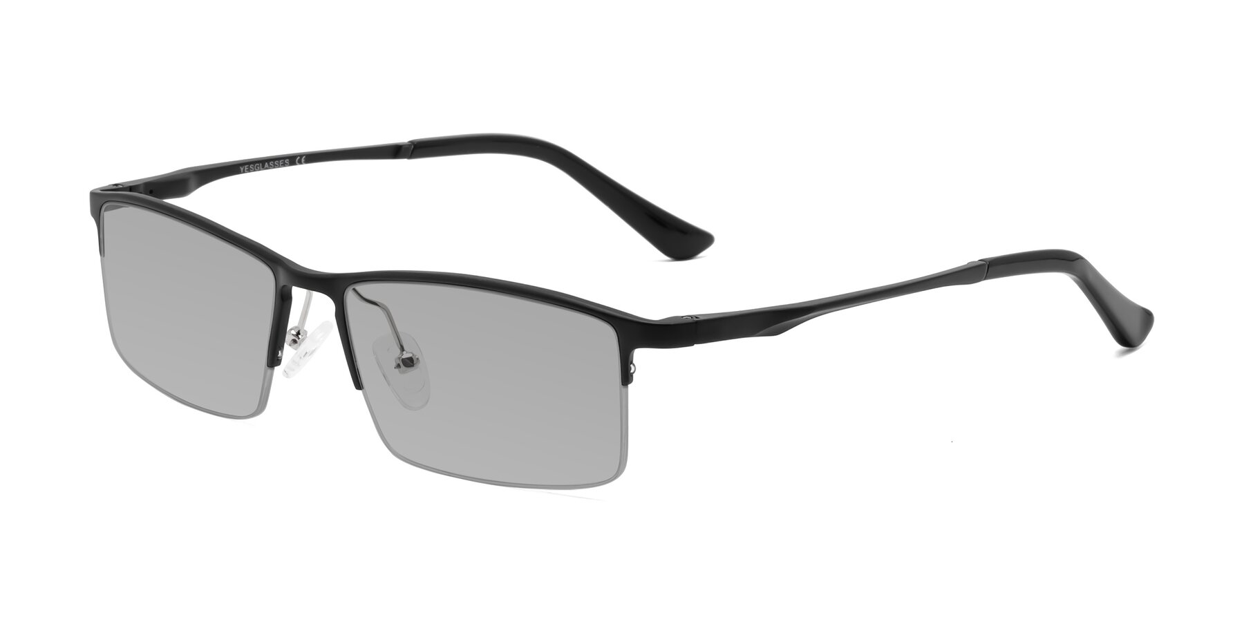 Angle of CX6263 in Black with Light Gray Tinted Lenses