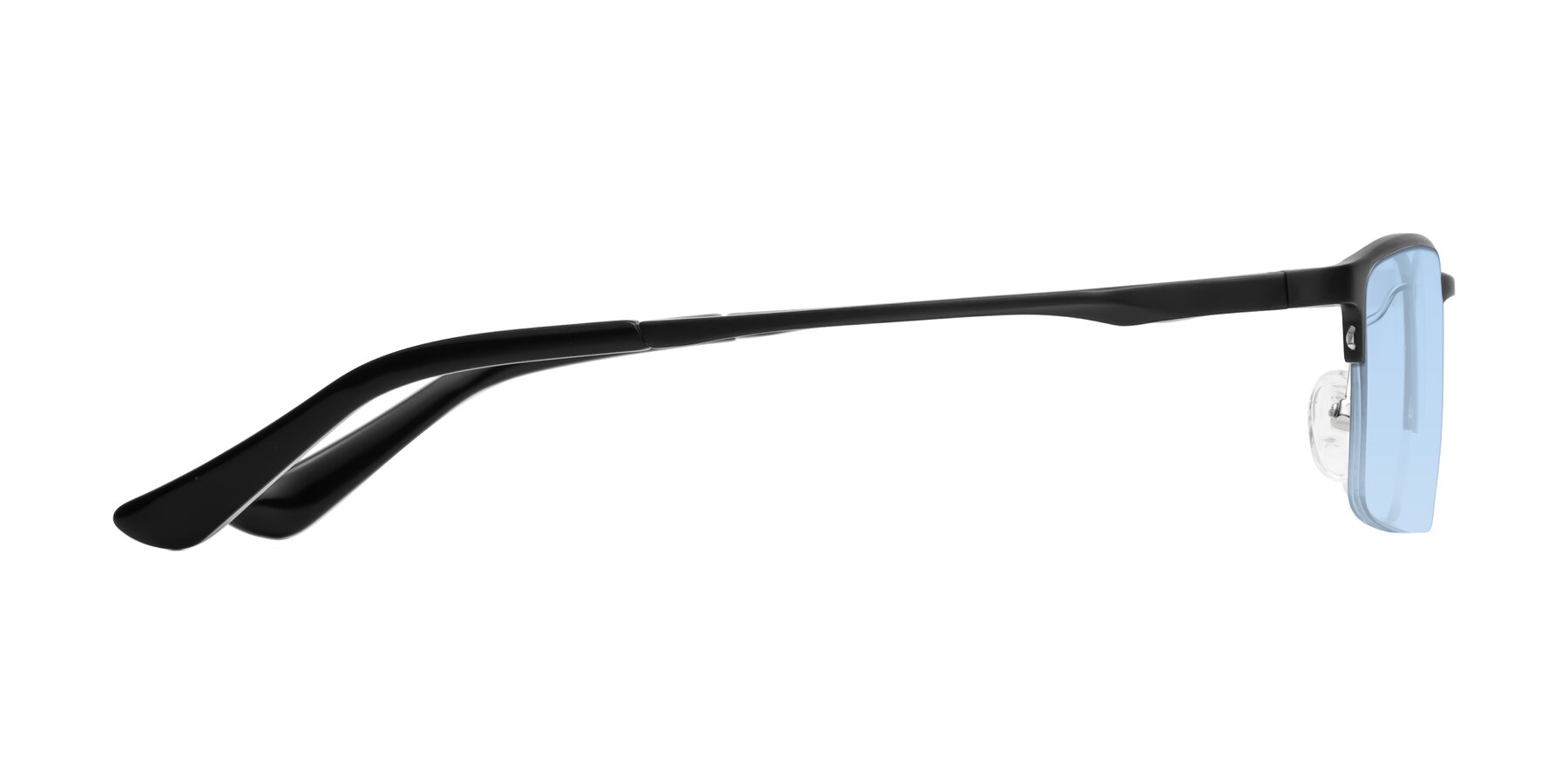 Side of CX6263 in Black with Light Blue Tinted Lenses