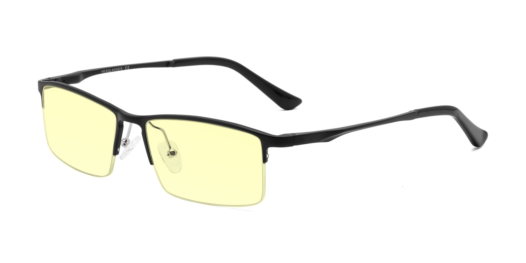 Angle of CX6263 in Black with Light Yellow Tinted Lenses