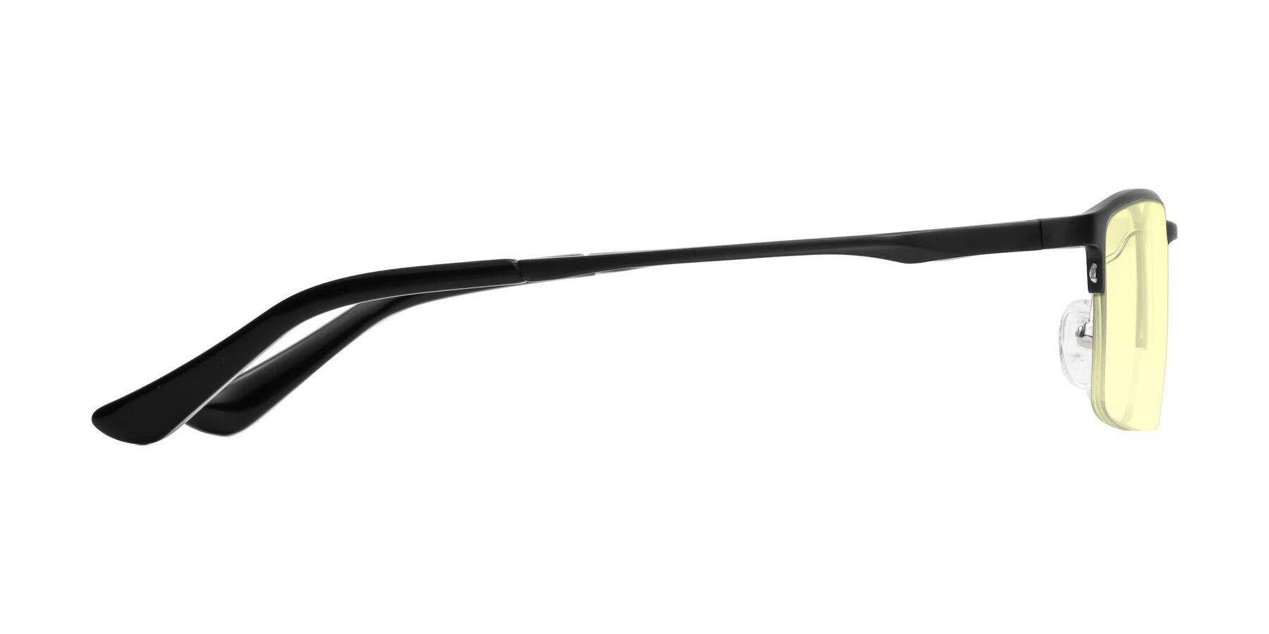 Side of CX6263 in Black with Light Yellow Tinted Lenses