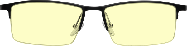 Black Keyhole Bridge Magnesium Alloy Semi-Rimless Tinted Sunglasses ...