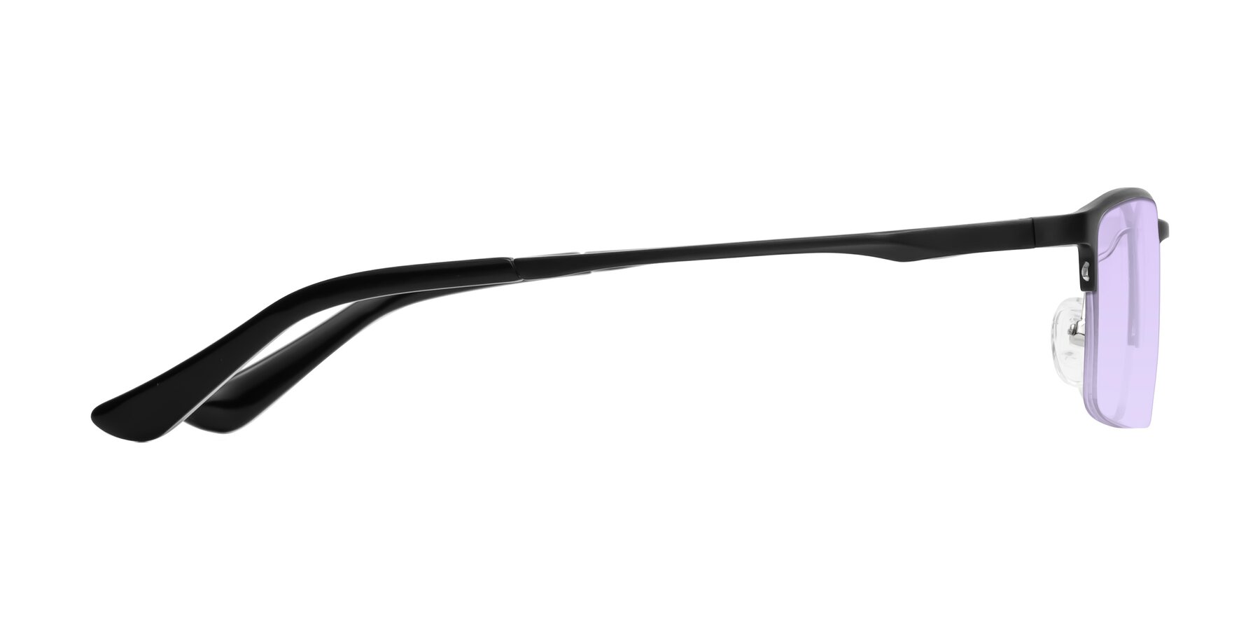 Side of CX6263 in Black with Light Purple Tinted Lenses