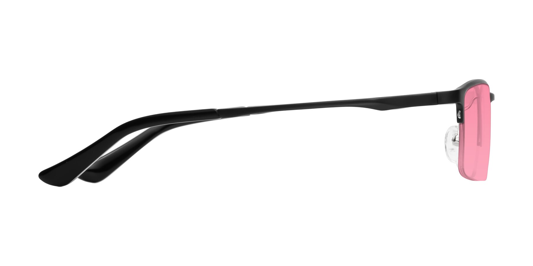 Side of CX6263 in Black with Pink Tinted Lenses