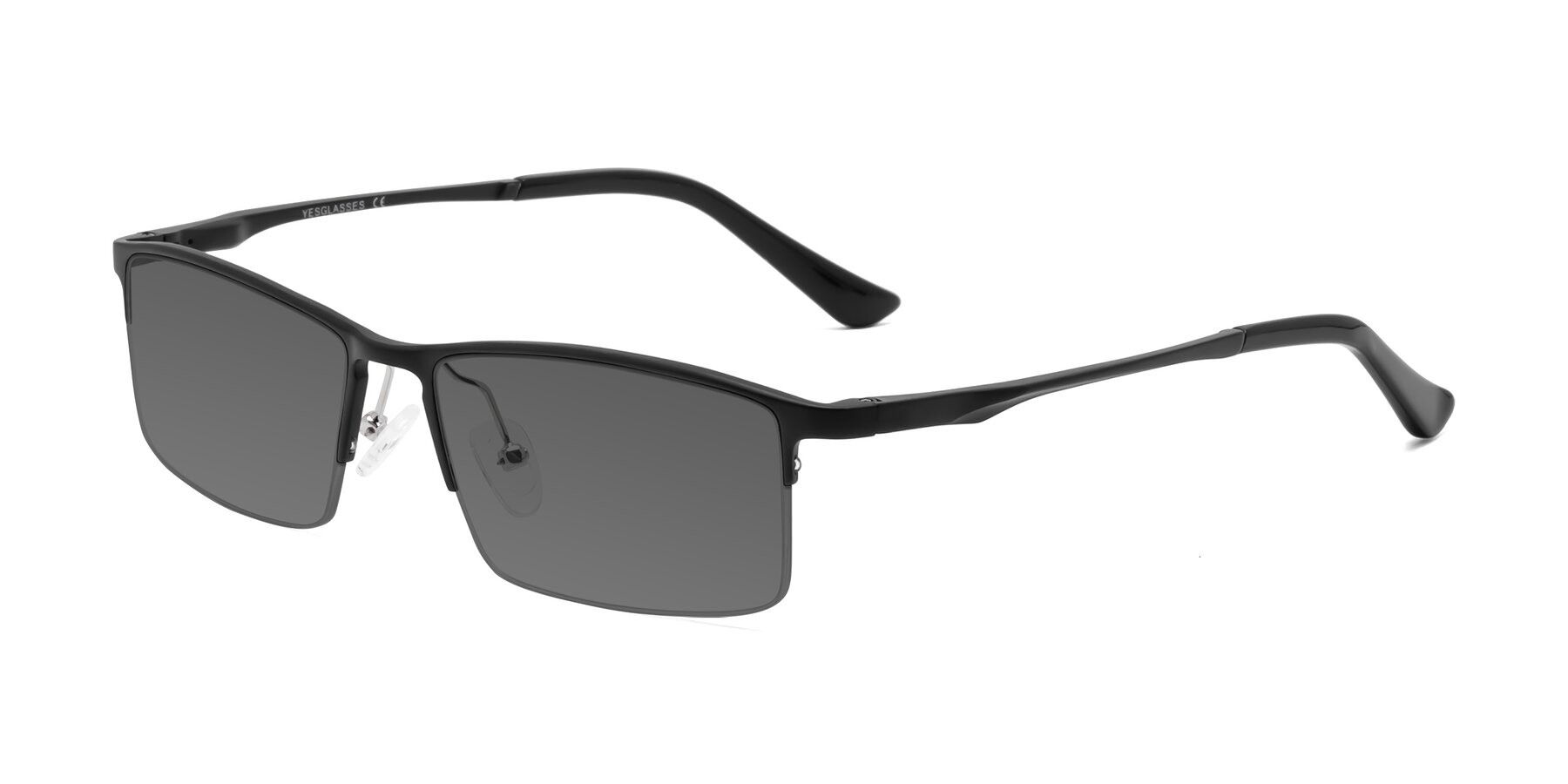Angle of CX6263 in Black with Medium Gray Tinted Lenses
