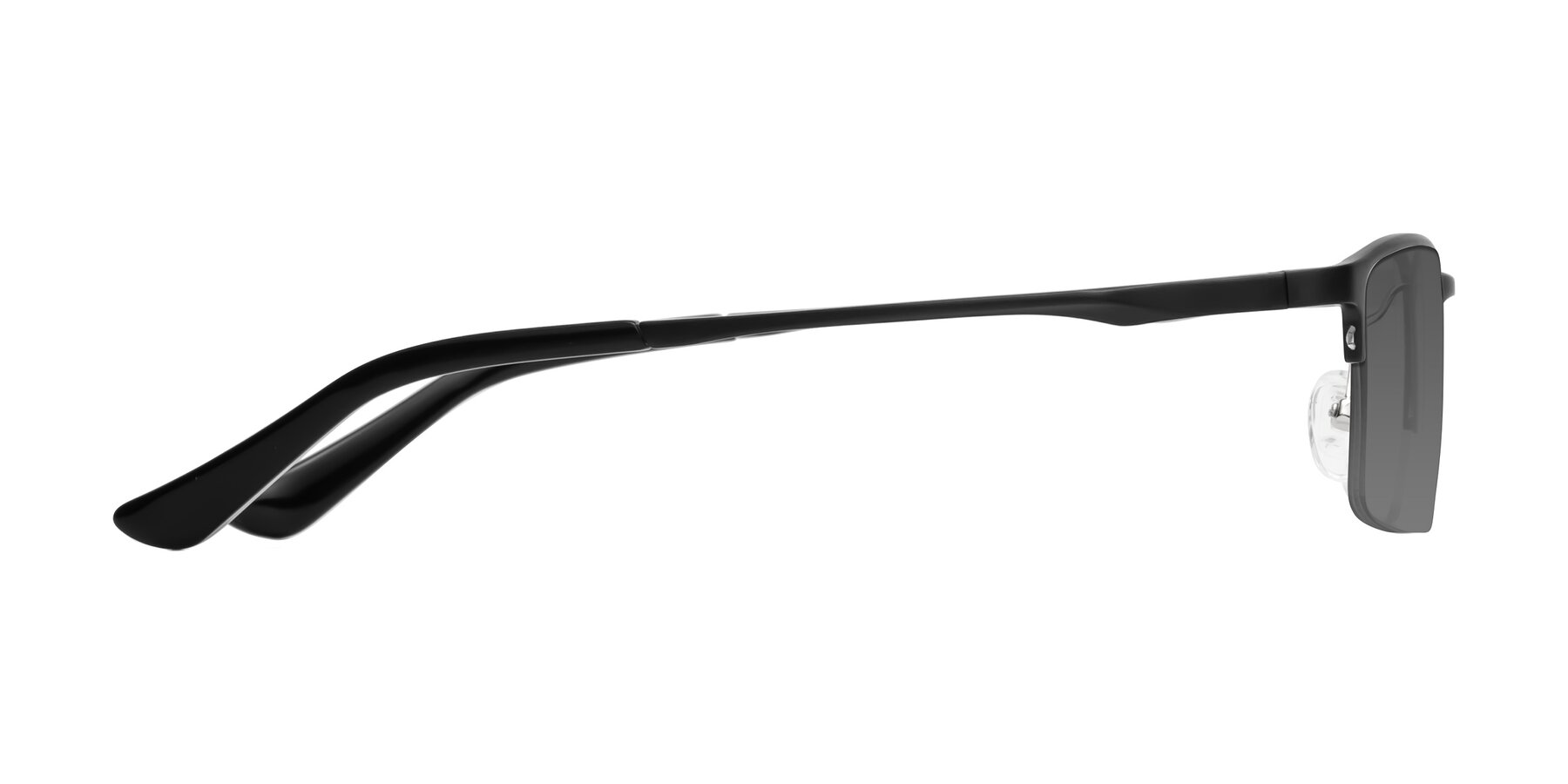 Side of CX6263 in Black with Medium Gray Tinted Lenses