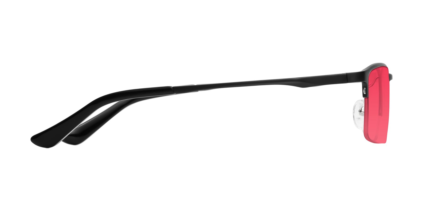 Side of CX6263 in Black with Red Tinted Lenses