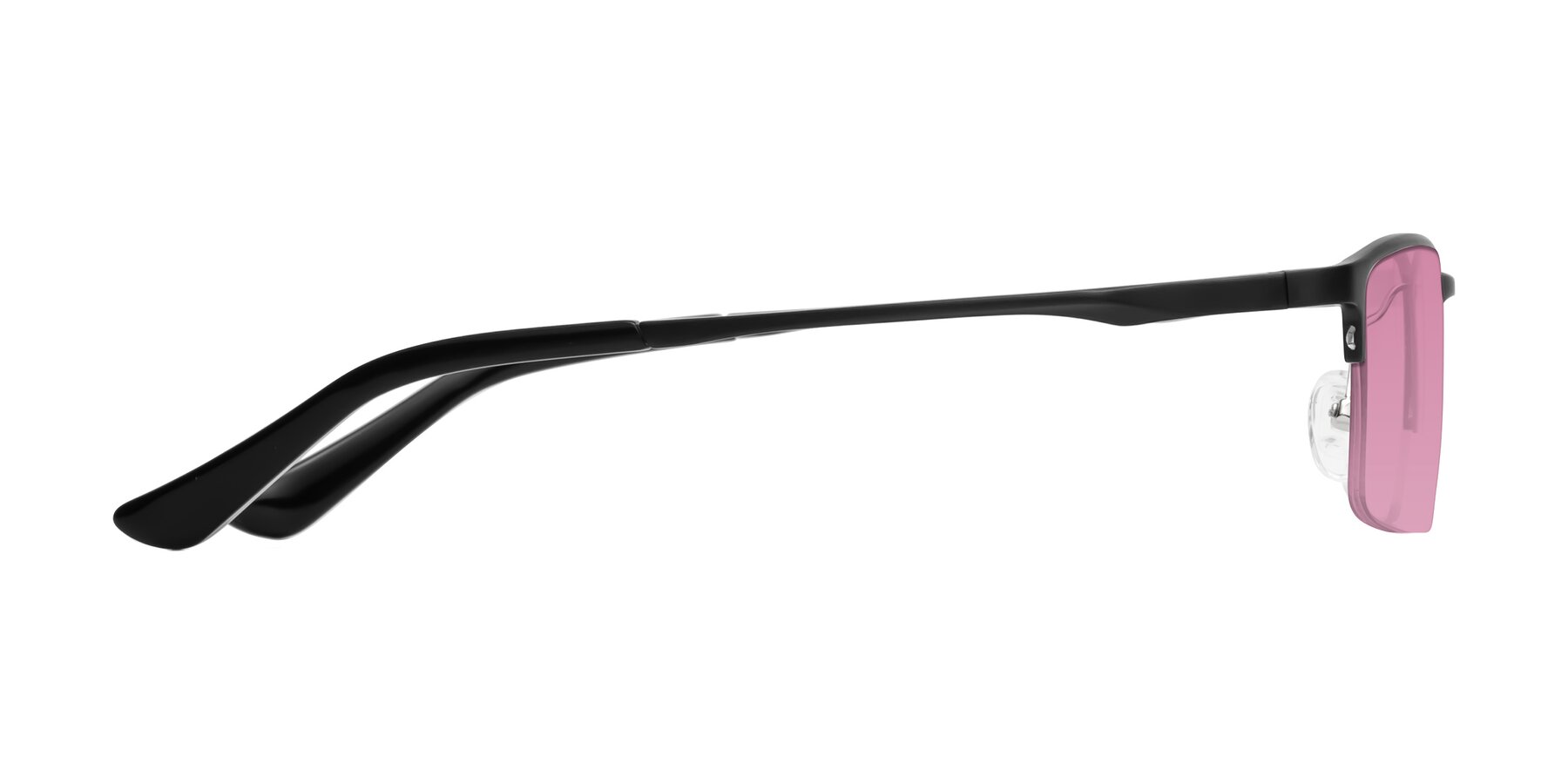 Side of CX6263 in Black with Medium Wine Tinted Lenses