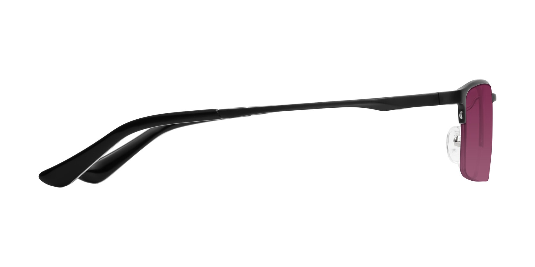 Side of CX6263 in Black with Wine Tinted Lenses