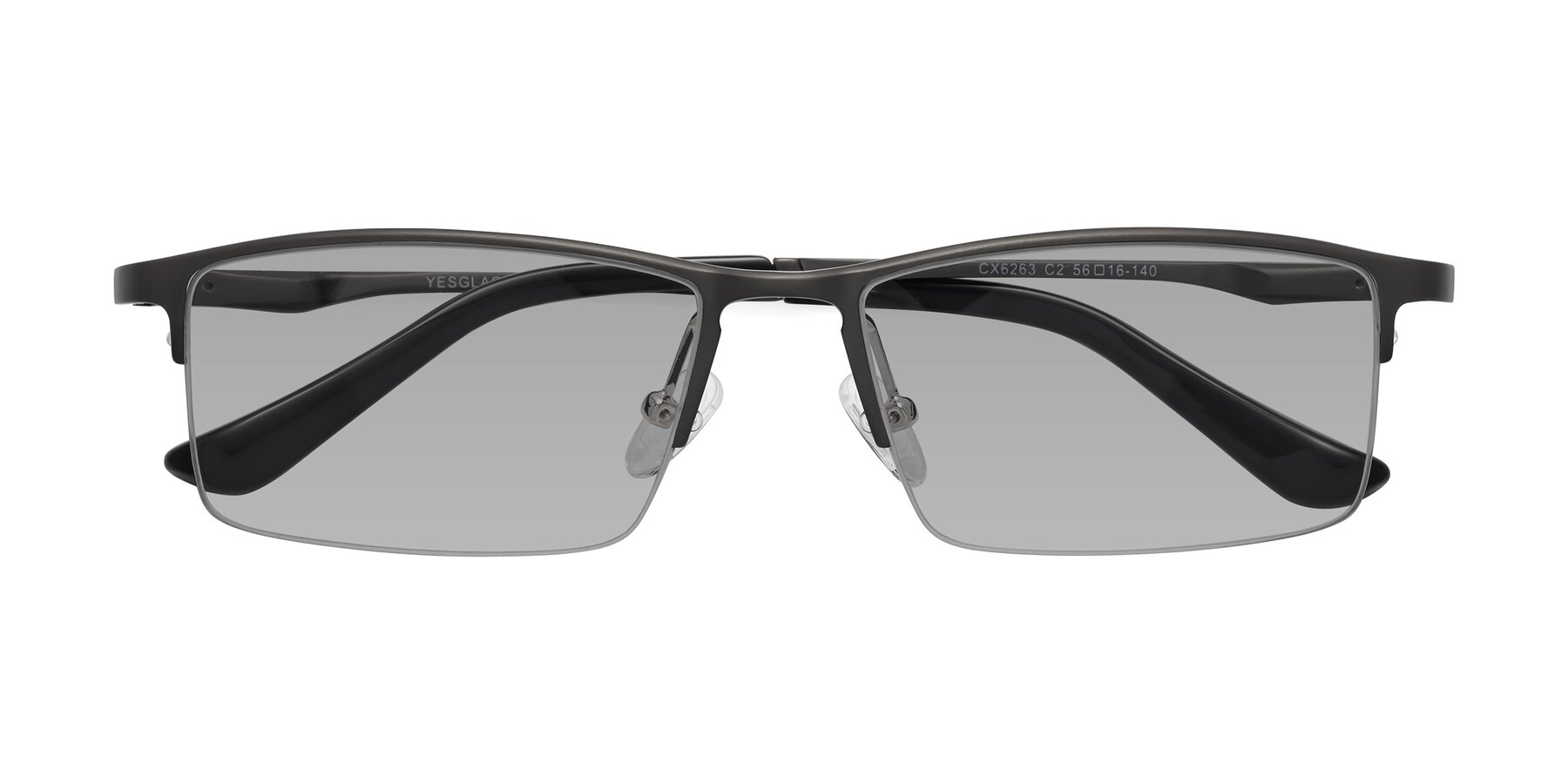 Folded Front of CX6263 in Gunmetal with Light Gray Tinted Lenses