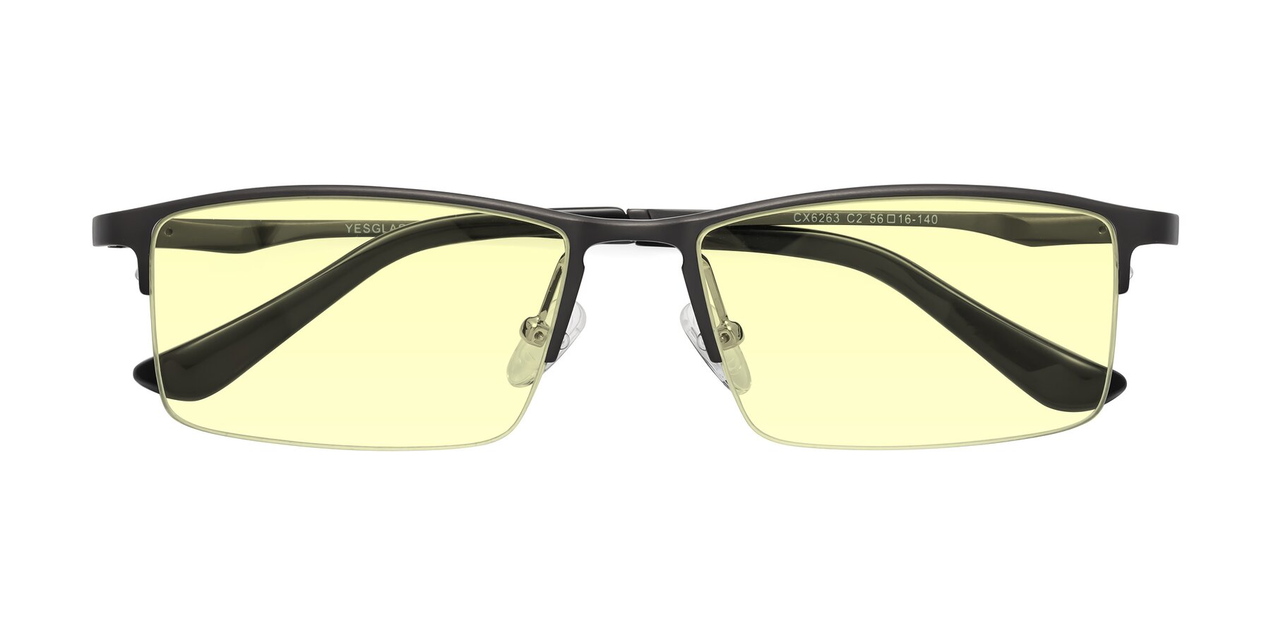 Folded Front of CX6263 in Gunmetal with Light Yellow Tinted Lenses