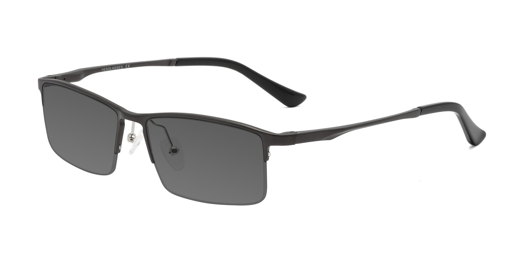 Angle of CX6263 in Gunmetal with Medium Gray Tinted Lenses