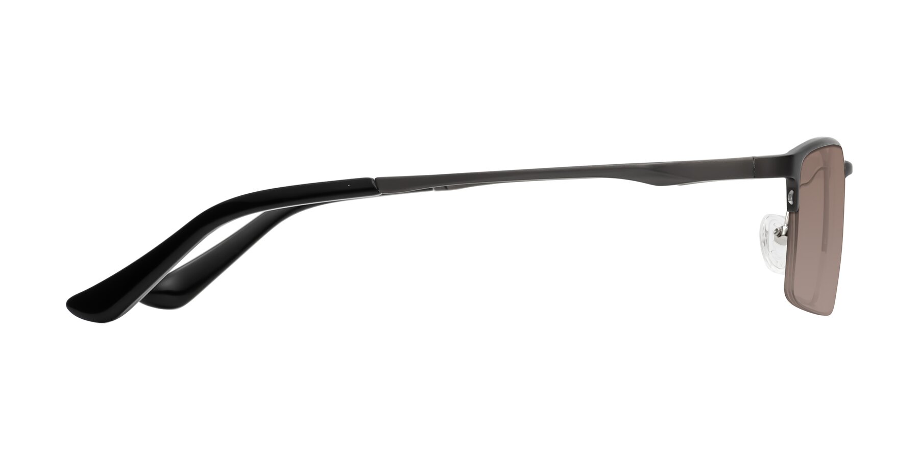 Side of CX6263 in Gunmetal with Medium Brown Tinted Lenses