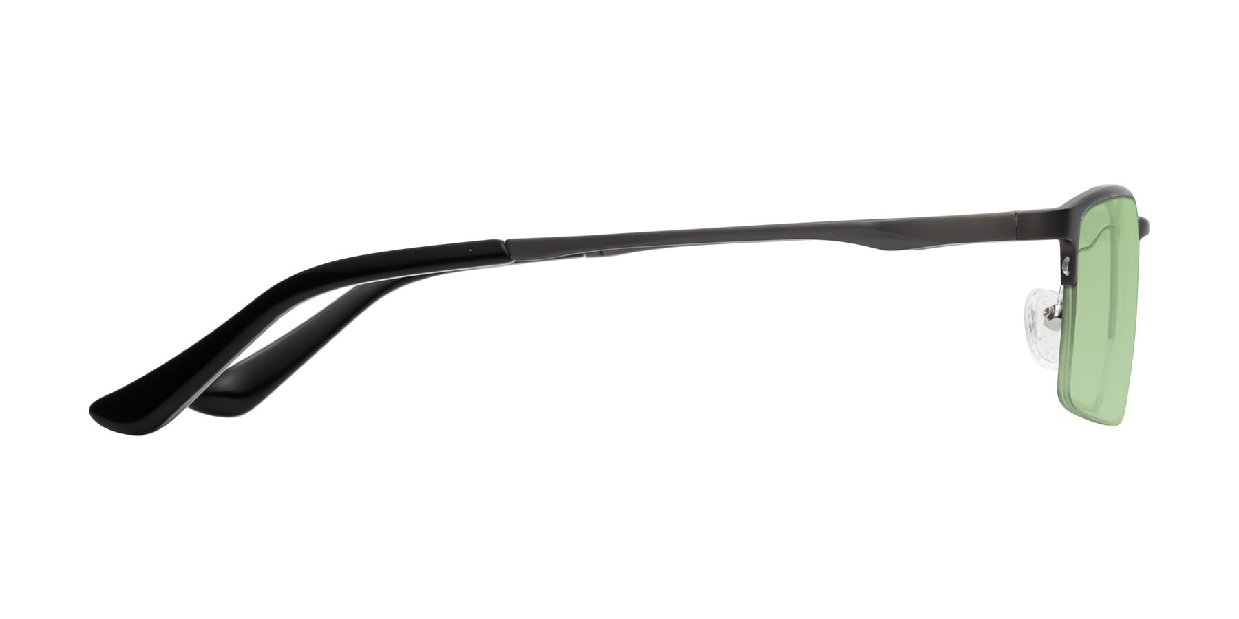 Side of CX6263 in Gunmetal with Medium Green Tinted Lenses