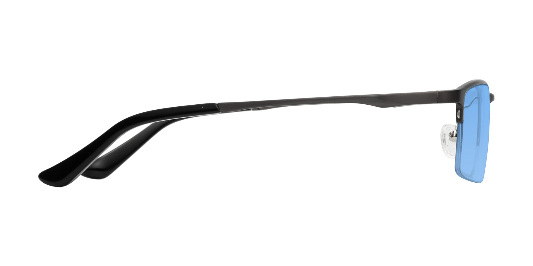 Side of CX6263 in Gunmetal with Medium Blue Tinted Lenses