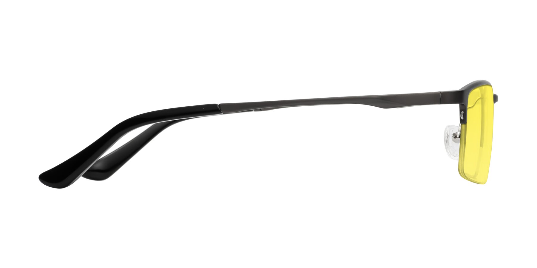 Side of CX6263 in Gunmetal with Medium Yellow Tinted Lenses