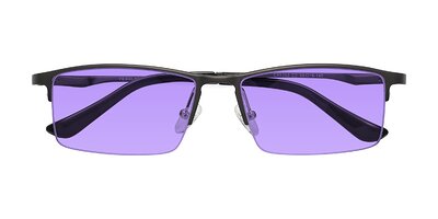 Round Titanium Sunglasses 600051613blk