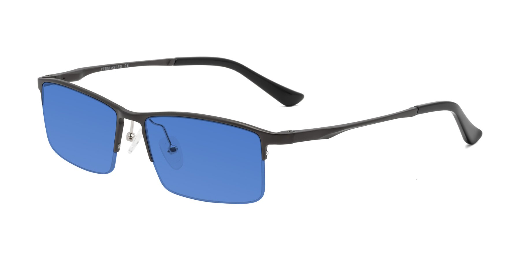 Angle of CX6263 in Gunmetal with Blue Tinted Lenses