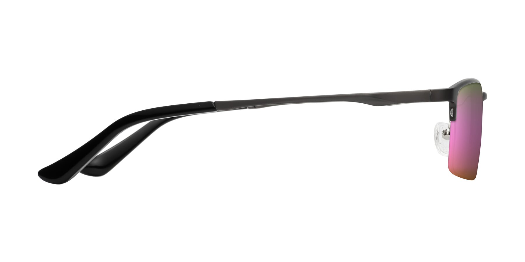 Side of CX6263 in Gunmetal with Pink Mirrored Lenses