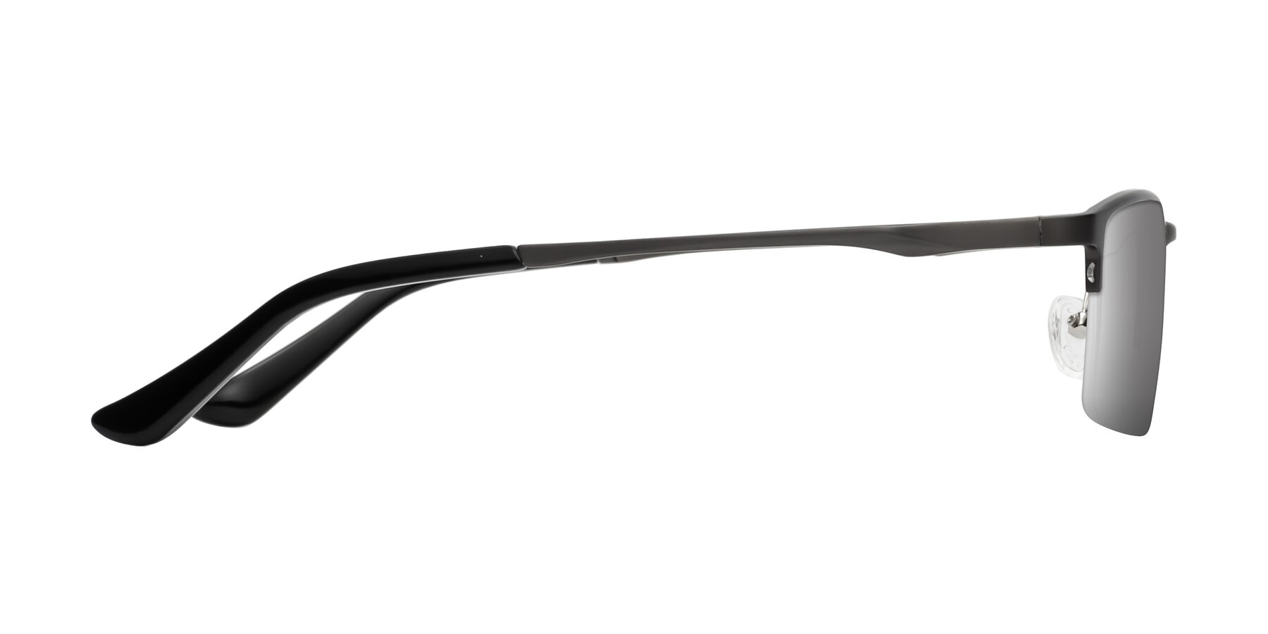 Side of CX6263 in Gunmetal with Silver Mirrored Lenses