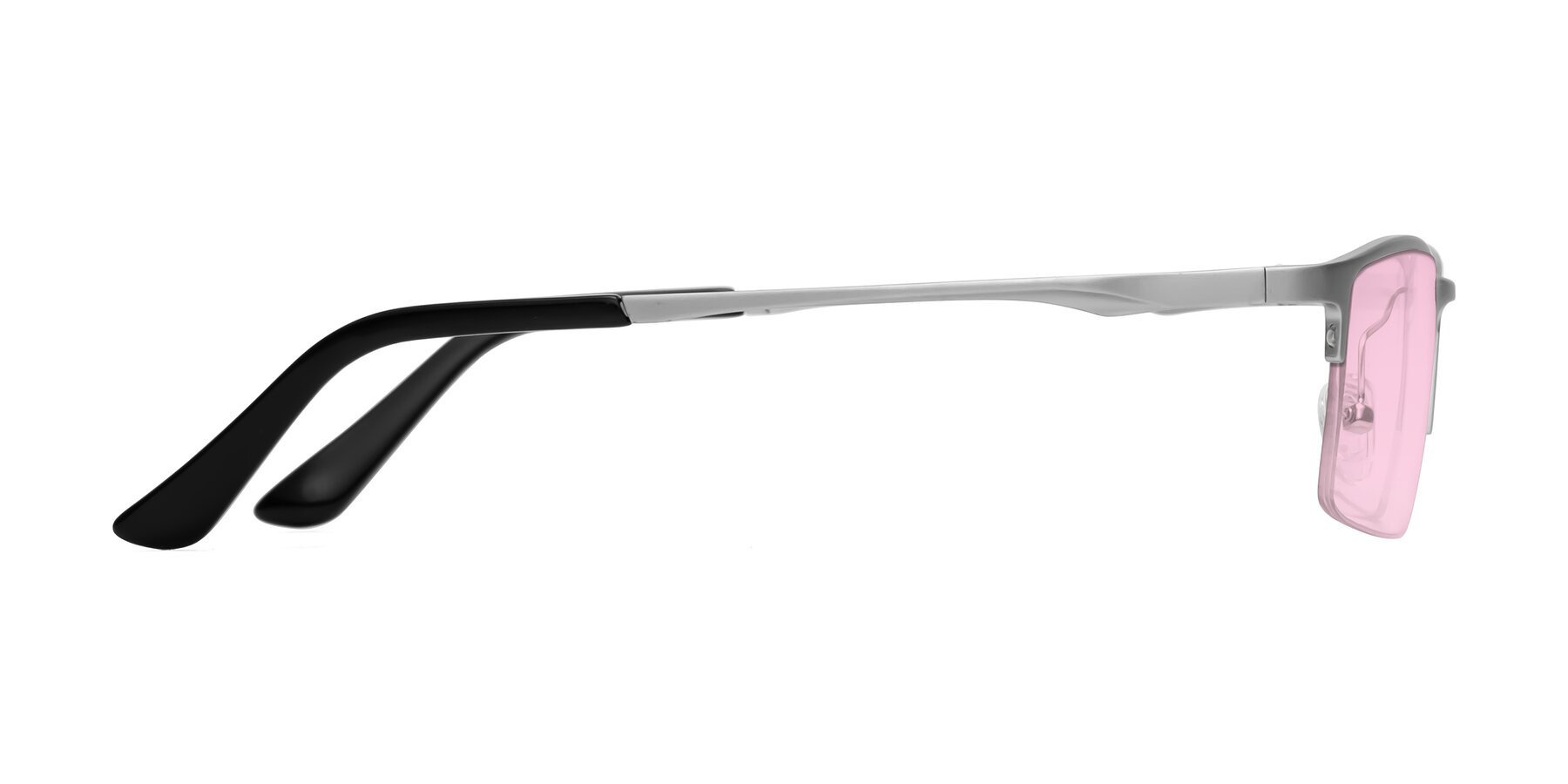 Side of CX6263 in Silver with Light Pink Tinted Lenses