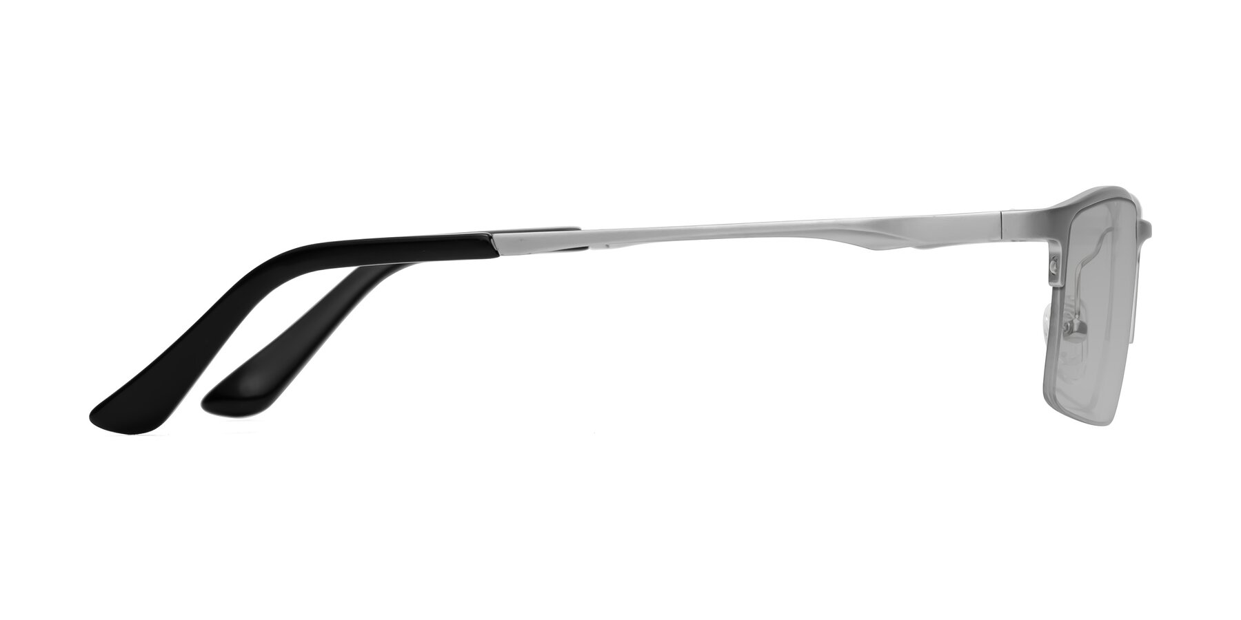 Side of CX6263 in Silver with Light Gray Tinted Lenses