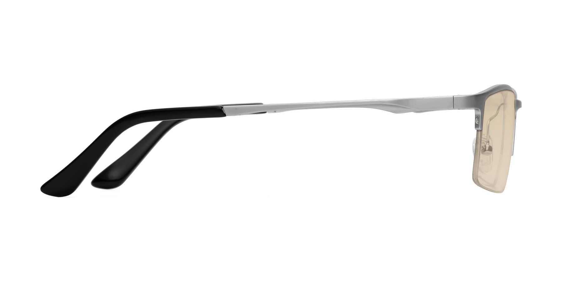 Side of CX6263 in Silver with Light Brown Tinted Lenses