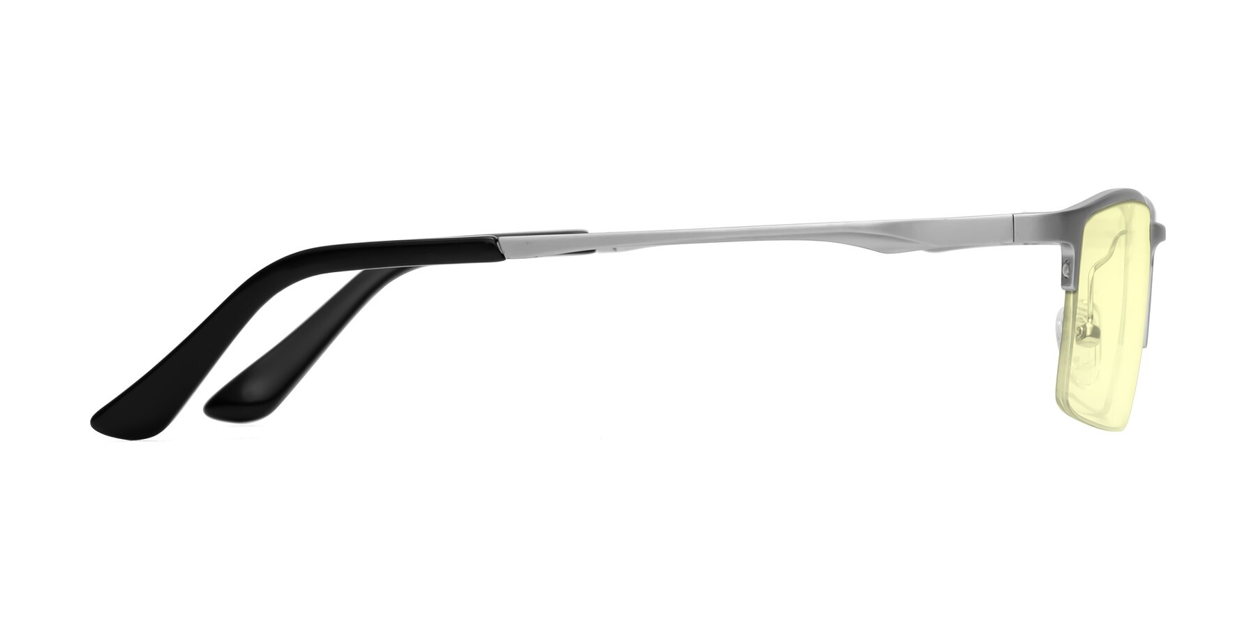 Side of CX6263 in Silver with Light Yellow Tinted Lenses