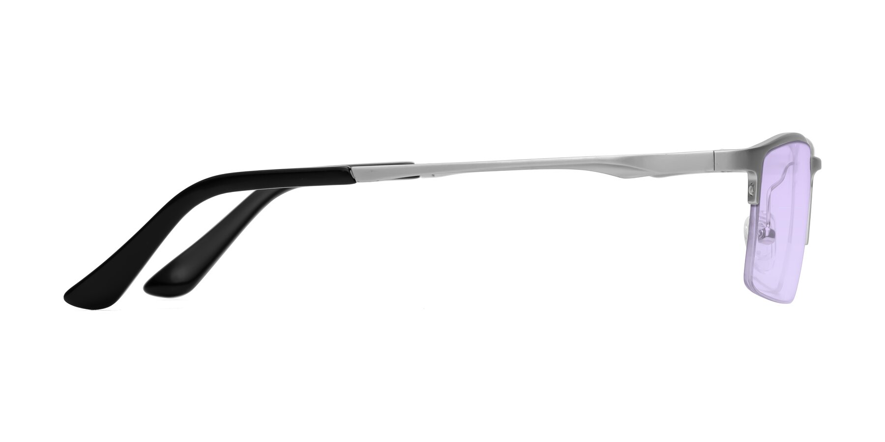 Side of CX6263 in Silver with Light Purple Tinted Lenses