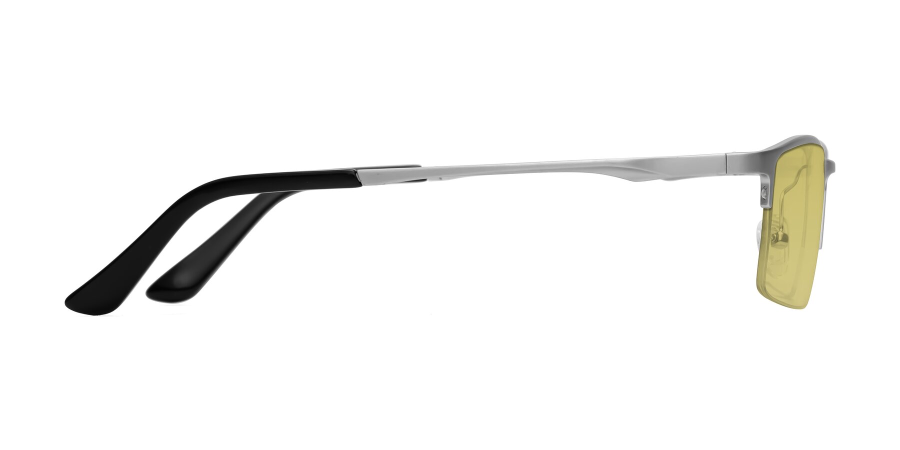Side of CX6263 in Silver with Medium Champagne Tinted Lenses