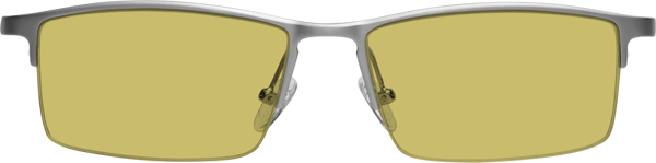 Silver Keyhole Bridge Magnesium Alloy Semi-Rimless Tinted Sunglasses ...