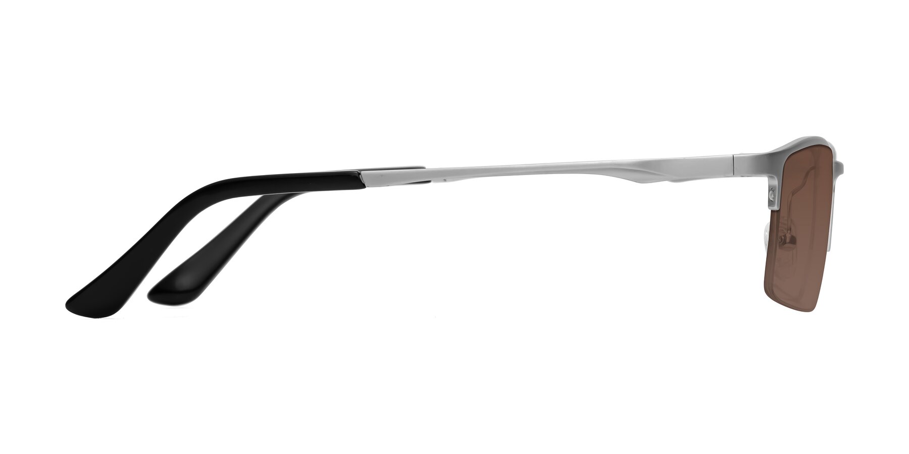 Side of CX6263 in Silver with Brown Tinted Lenses